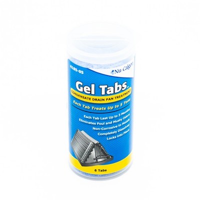 Nu-Calgon Gel Tabs (6 per) 4185-05 Condensate Drain Pan Treatment up to 5 Tons