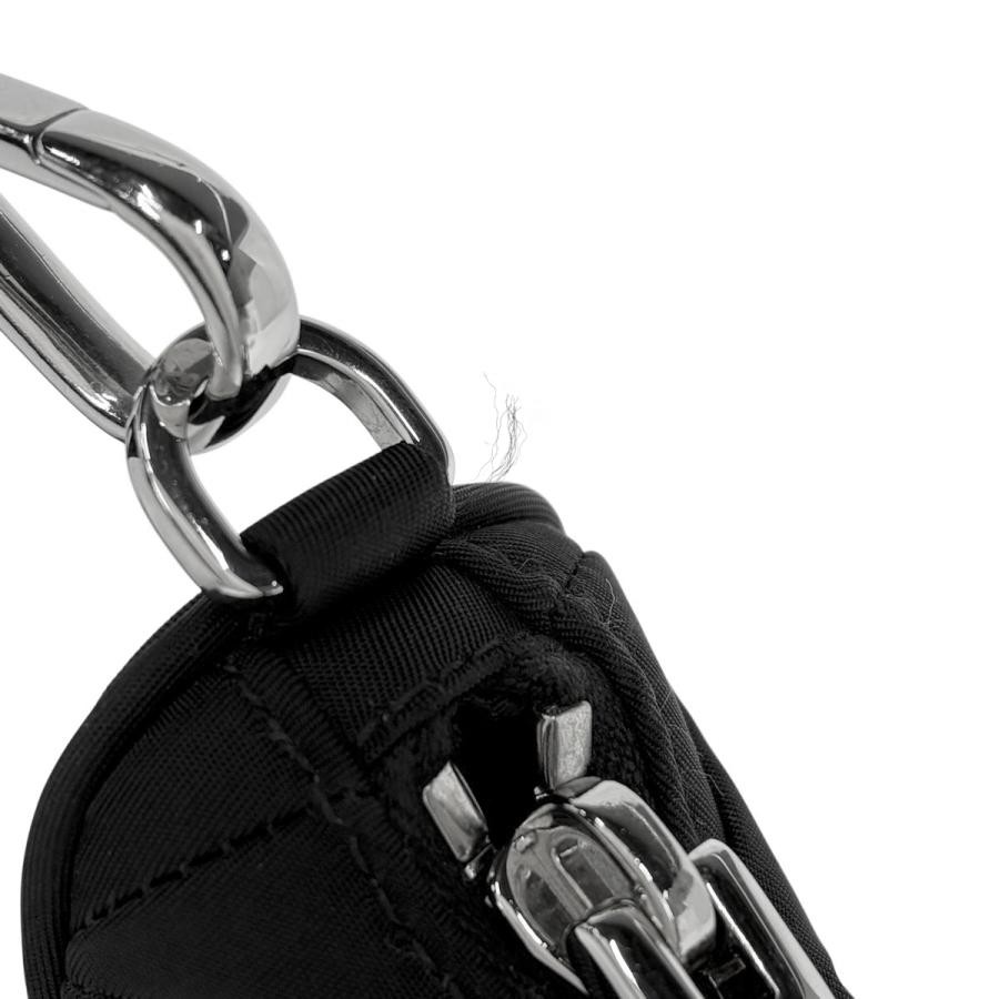 Prada Re-Nylon 1BD290 Padded Nylon Shoulder Bag Black with Pouch #BS379 thumbnail 6