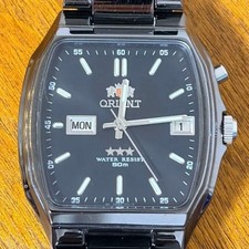 ORIENT Three Star Automatic Day-Date Square Watch - Working Condition