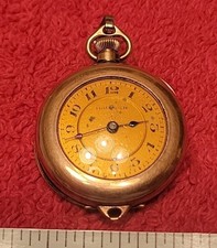 HAMPDEN POCKET WATCH 1915 3377785 3/0 7J OPEN FACE