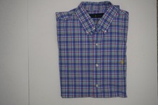 Ralph Lauren Men's L Plaid Button-Down Long Sleeve Woven Cotton Shirt, Polo