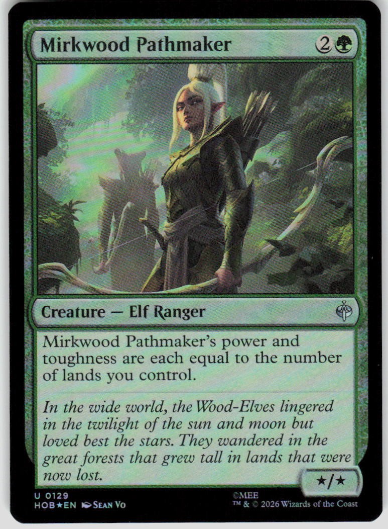 Mirkwood Pathmaker Foil 129 The Hobbit Magic the Gathering MTG