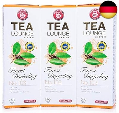Teekanne Tealounge Kapseln- Finest Darjeeling No. 103 Schwarzer Tee (3x8