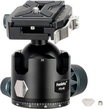 45mm Ball Head Aluminum Tripod Head Compatible with Picatinny and Arca-Swiss
