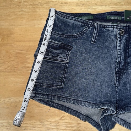 NWT Lot Of 2 Wild Fable Denim Cargo Low Rise Shorts Womens Size 6 Pockets - Picture 6 of 16