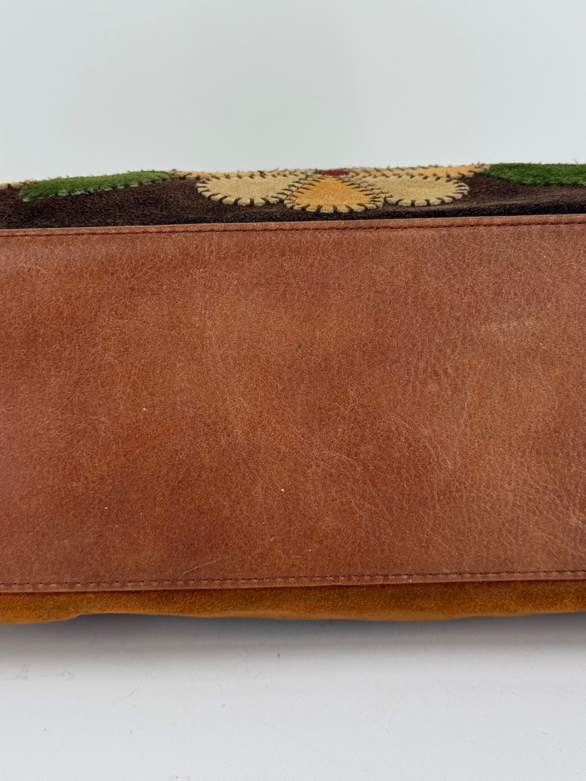 Isabella Fiore Patchwork Suede Leather Floral Sma… - image 16