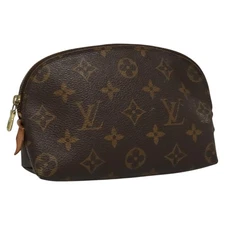 LOUIS VUITTON Monogram Pochette Cosmetic PM Cosmetic Pouch M47515 LV Auth ki5621