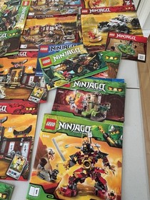 LEGO NINJAGO INSTRUCTION BOOK MANUAL ONLY HUGE LOT 70505 2520 2504 9449 9444 ETC