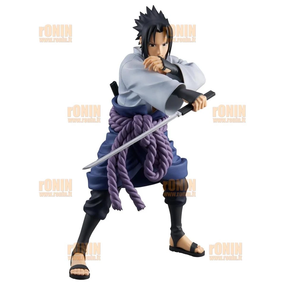 SASUKE UCHIHA - GRANDISTA - NARUTO BANPRESTO FIGURE NEW & SEALED 24 cm - Immagine 2 di 4