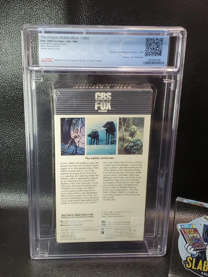 The Empire Strikes Back (VHS 1984) CBS/FOX Video CGC Graded (9.4-A+) - Image 3 of 3