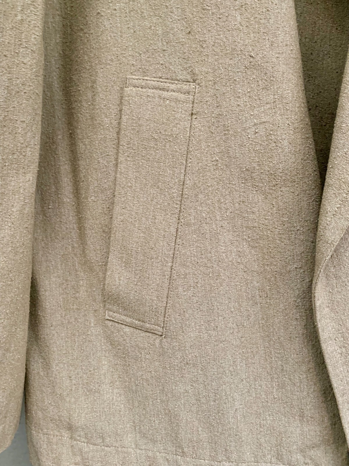 Y’s Yohji Yamamoto Women’s Olive Silk Noil Double-Breasted Jacket Size 3 Japan image 4