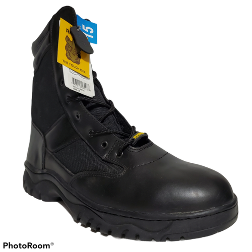 size 15 black work boots