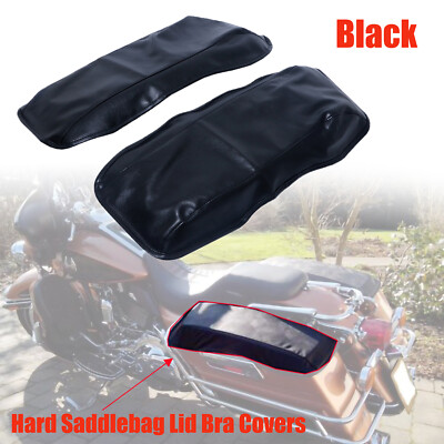 Motorcycle Hard Saddlebag Lid Cover For Harley 93-13 Electra Glide Classic FLHTC