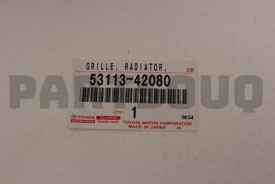 【たかっち】④ 5311342080 Genuine Toyota GRILLE, RADIATOR 53113-42080 | eBay