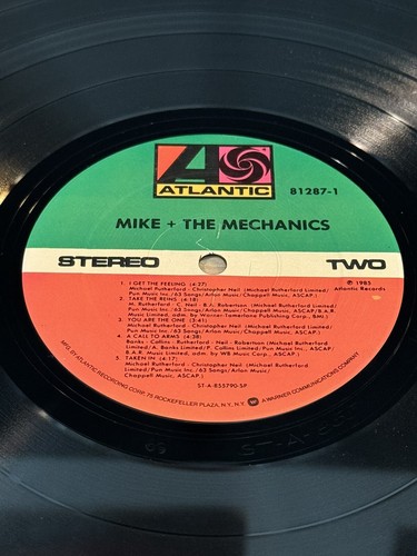 Mike + The Mechanics– Mike + The Mechanics-Vinyl LP 1985 Atlantic VG+/G+ - Picture 6 of 6