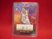 NBA HOOPS 2023-24 SETH LUNDY RC AUTO /25 AUTOGRAPH ATLANTA HAWKS