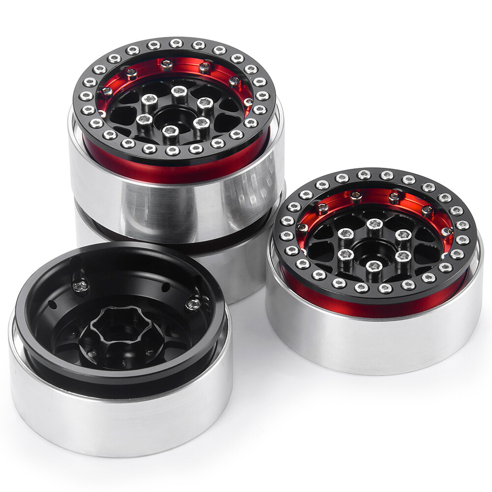 FLYXM RC Crawler 1.9 Beadlock Wheels Rims For 1/10 AXIAL SCX10 TRX4 ect Upgrade