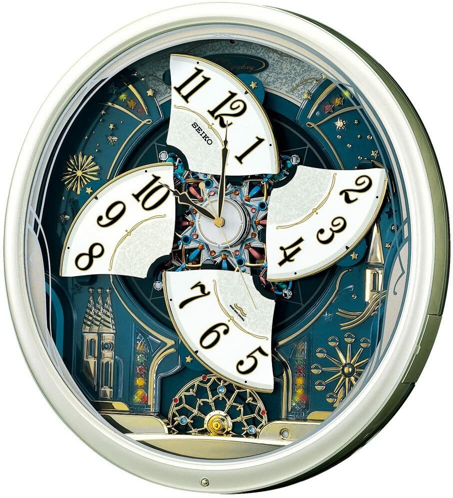 Seiko Clock Hanging clock Radio wave Analog Karakuri 6 songs