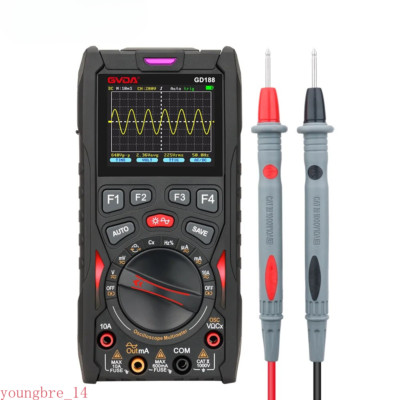 Oscilloscope 50MS/s Sampling Rate 12MHz Analog Bandwidth Multimeter Tester