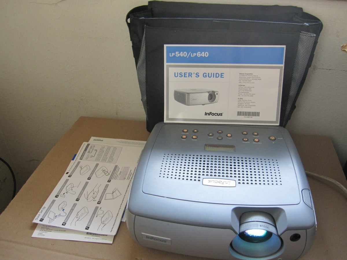 Infocus LP540 LCD Digital Projector With User's Guide CD, Quick