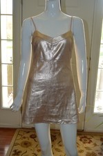 Womens FOREVER 21 Gold Spaghetti Strap Dress Size S