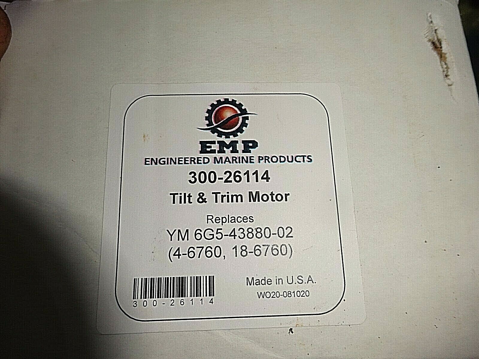 EMP 300-26114 FOR Sierra_47 18-6760 Tilt-Trim Motor-YAMAHA 