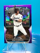 2023 Bowman Draft Kemp Alderman 1st Bowman Purple Refractor 163/250 (bx2)