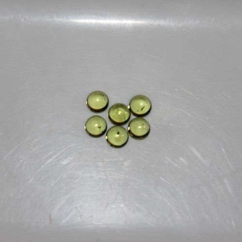 Peridot 4mm Cabochon Round Loose Gemstone(s) - Picture 13 of 26