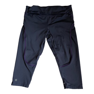Athleta Quick Step Capri Cropped Yoga Workout Legging Pocket Size M