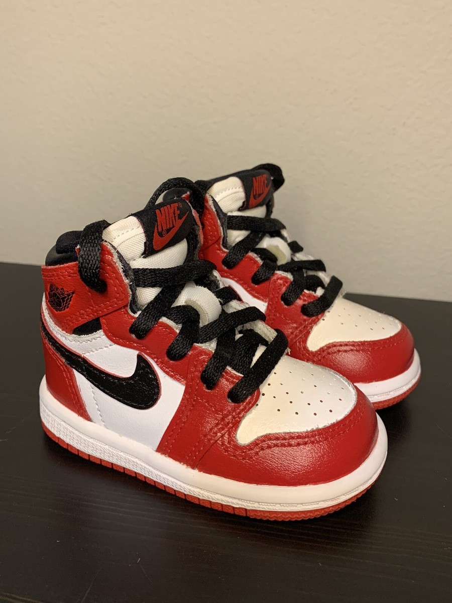 Nike Jordan 1 Retro High TD Chicago Custom Painted (Heritage  display picture 2