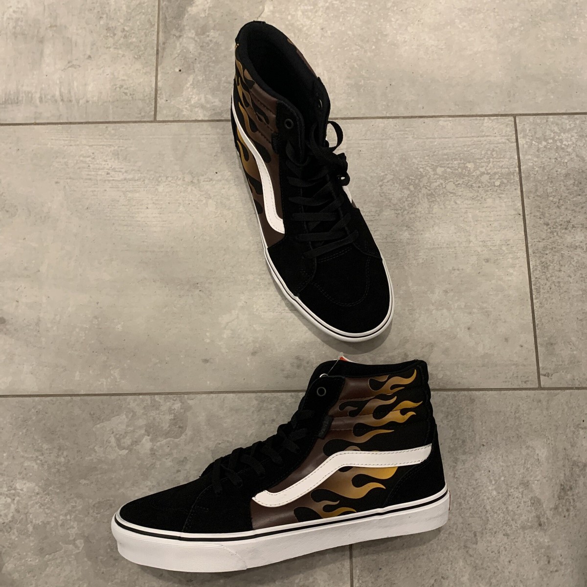 Vans Filmore Hi Sneakers Men's Size 11 Faded Flame Black/ White