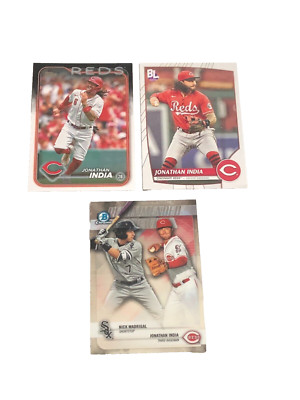 Jonathan India Reds 3 Card Lot includes one insert