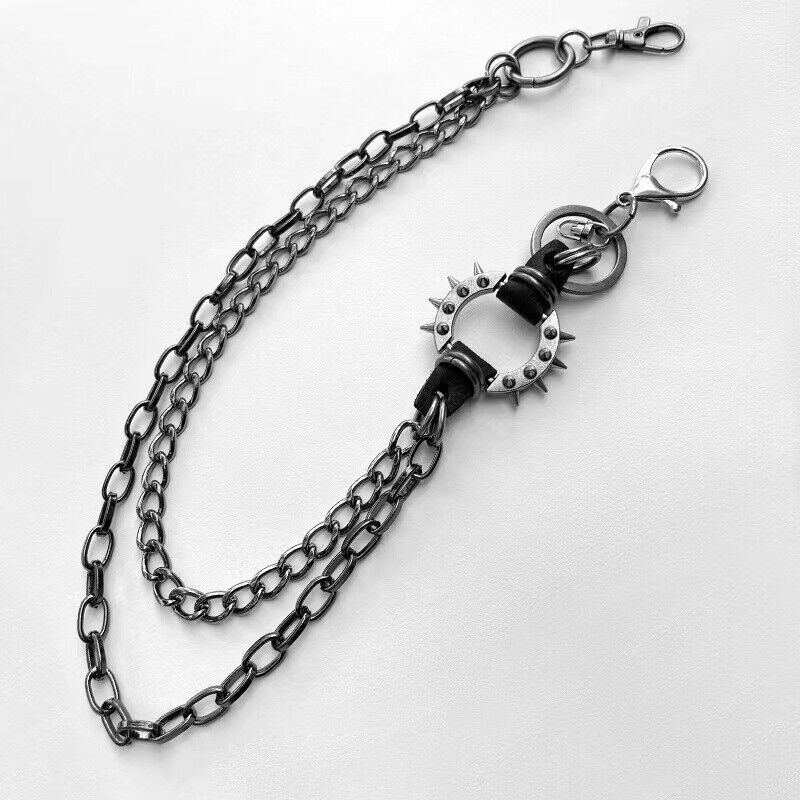 Fashion Mens Strong Leash Heavy Metal Wallet Chains Biker