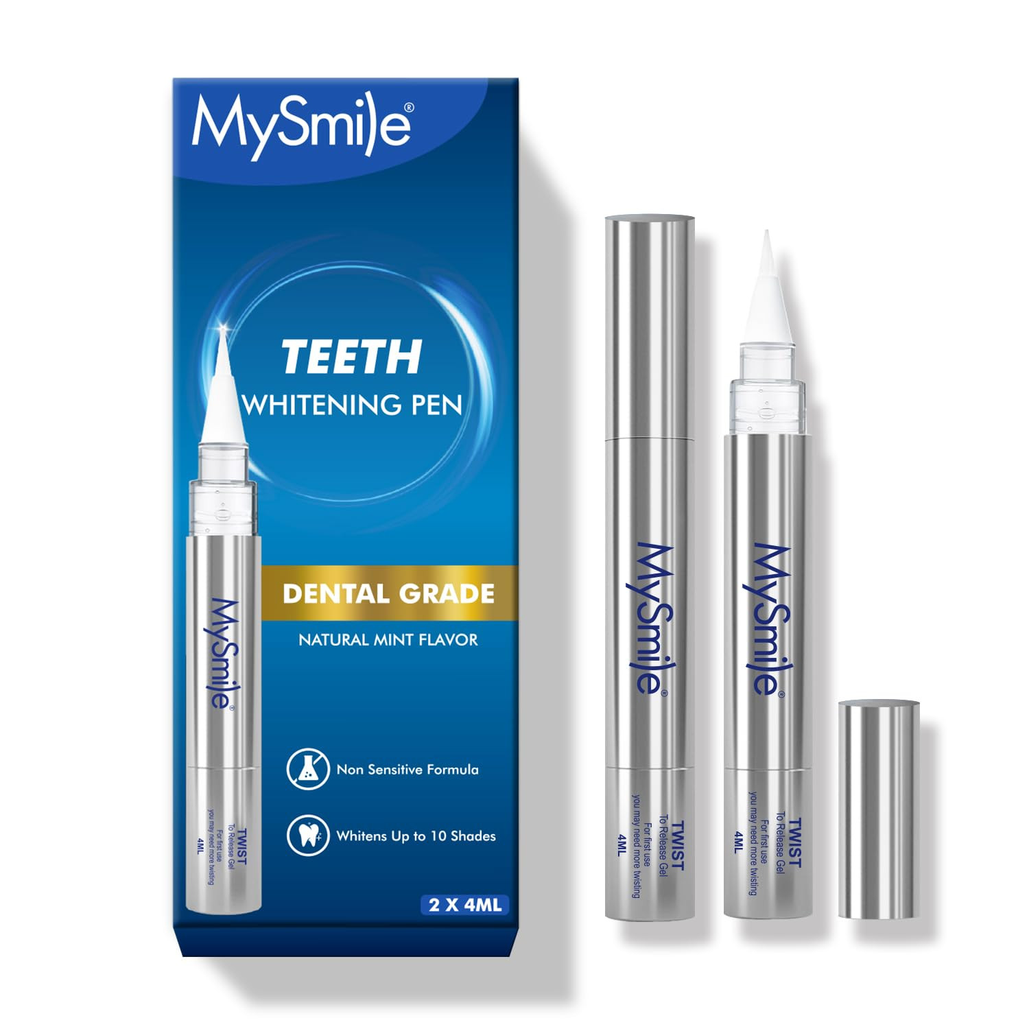 Non-Sensitive Teeth Whitening Pen Mint Gel Enamel Safety 8ML 30+ Treatments Fast