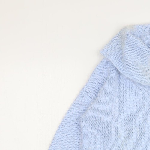 Papaya Womens Blue Roll Neck Acrylic Blend Jumper Size M - Picture 3 of 12