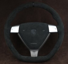 Porsche STEERING WHEEL custom thicker smaller flat bottom 997 987 911 GTS Turbo