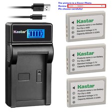 Kastar Battery LCD Charger for KONICA MINOLTA NP-900  DiMAGE E40 DiMAGE E50