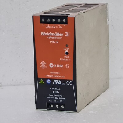Weidmueller CP M SNT 250W 24V 10A Schaltnetzteil Best.-Nr. 8951360000