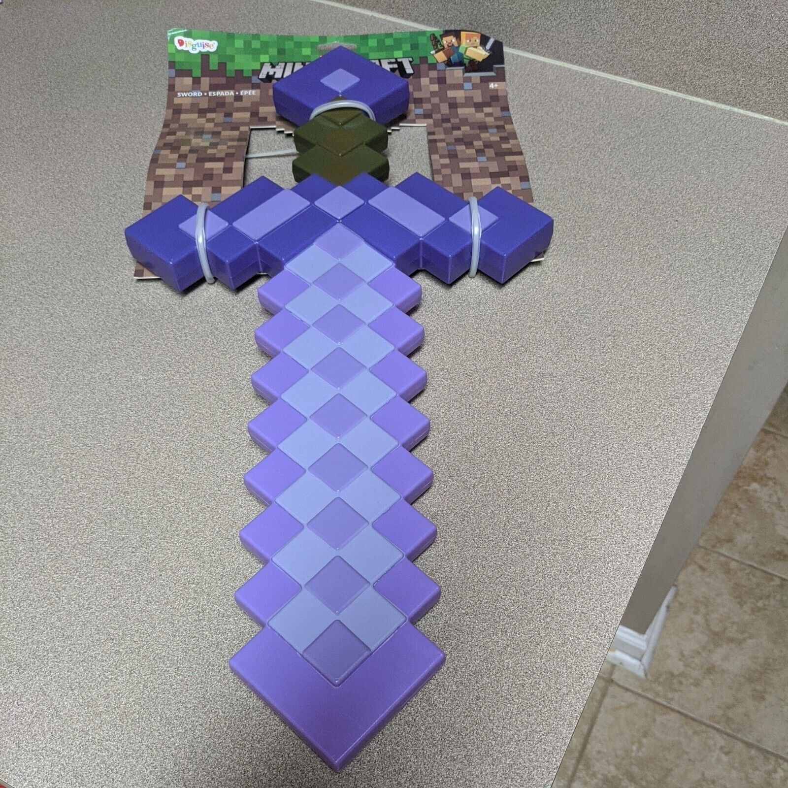 Minecraft Enchanted Purple Prop Sword