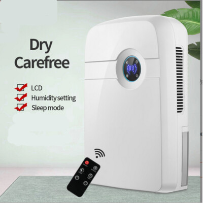 42w Large Dehumidifier Air Dryer For Home Basements Humidity Remote Control 2.5l