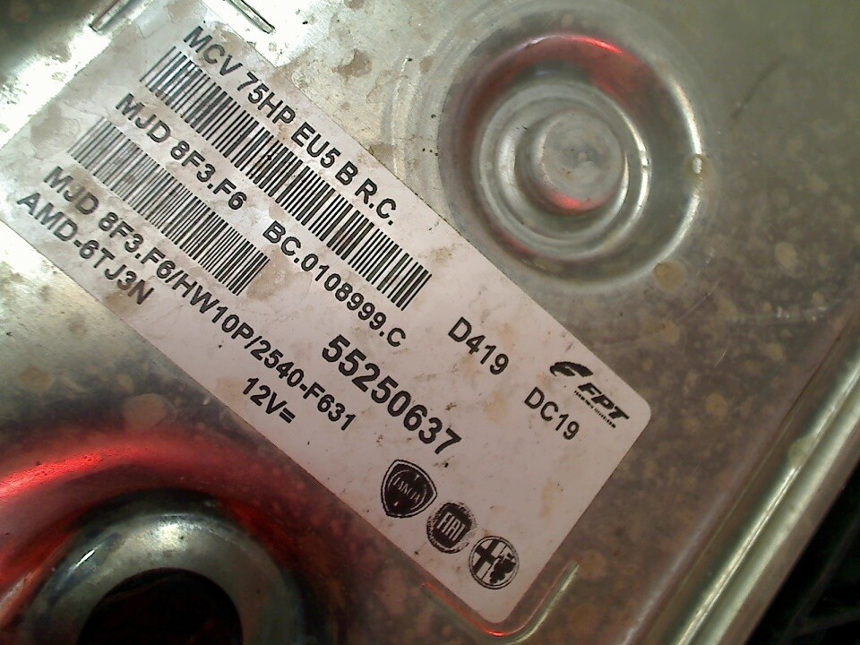 MOTORSTEUERGERÄT ENGINE CONTROL UNIT Fiat Fiorino (225) 2013 55250637