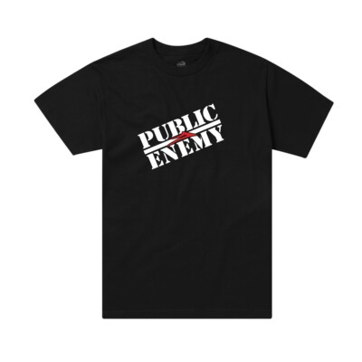 Lakai Footwear Public Enemy Classic Logo Skate T-Shirt Black Fight the Power
