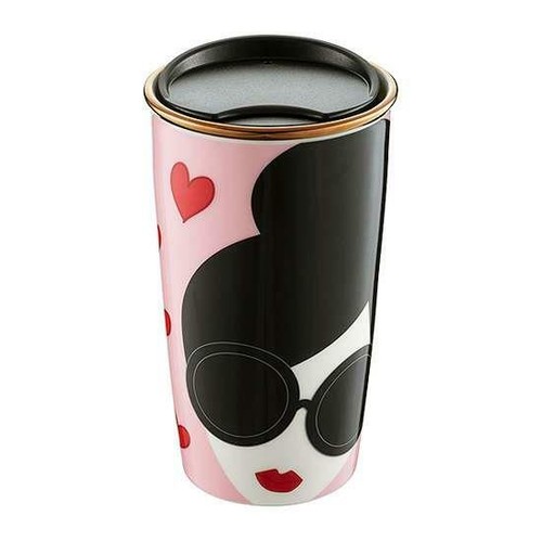 2018 Starbucks Alice and Olivia double wall mug 12 oz with box Stacey Bendet NEW