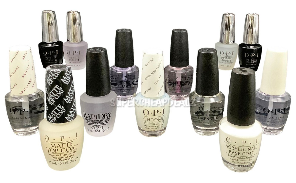 OPI Natural Nail Base-Top-Matte-Strengthen-Plump-Brilliant-Chrome+ oz  CHOOSE