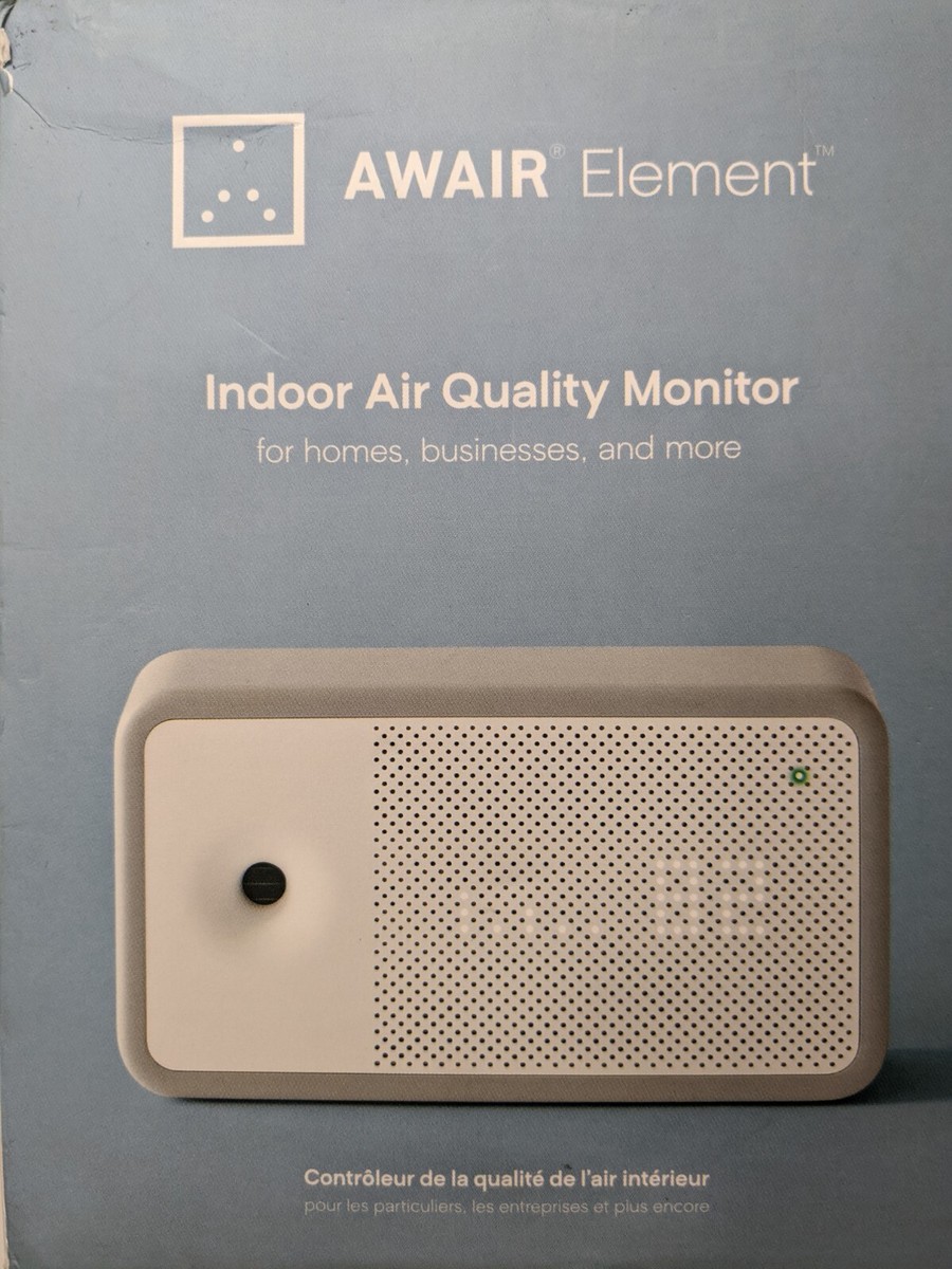 Awair Element Indoor Air Quality Monitor PlanetWatch Crypto Miner In Hand
