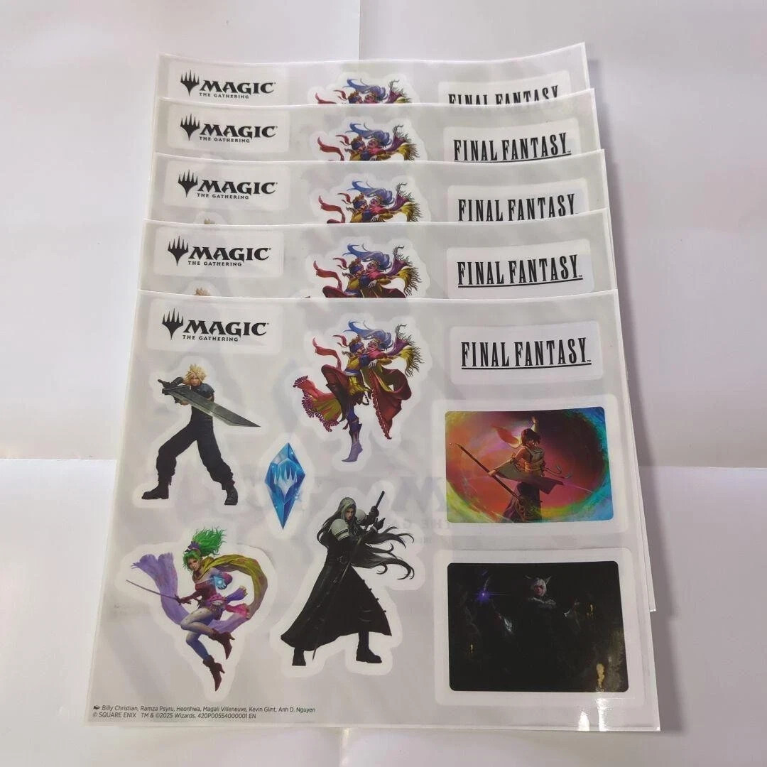 Mtg ファイルファンタジー ステッカー 5枚セット Mtg Ff Sticker Set Of 5 Stickers Final Fantasy Magic the