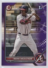 2022 Bowman Prospects Purple Border 134/250 Mahki Backstrom #BP-121 13kb