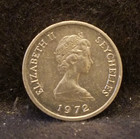 1972 Seychelles cent, 1-year FAO type, Elizabeth II, UNC, KM-17 (SE10) — photo 2
