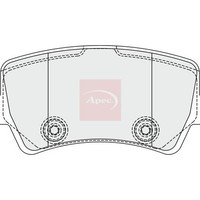 Range Rover Evoque 2011-2019 BremsbeläGe Hinten (R90) PAD1857
