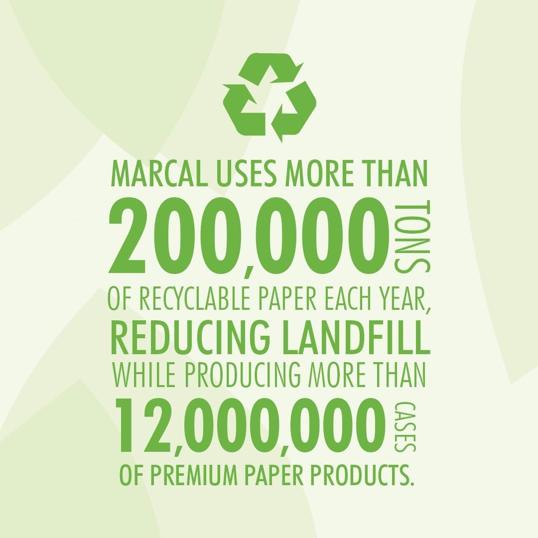 Marcal Pro Toilet Paper 100% Recycled - 2 Ply, White Bath Tissue, 242 